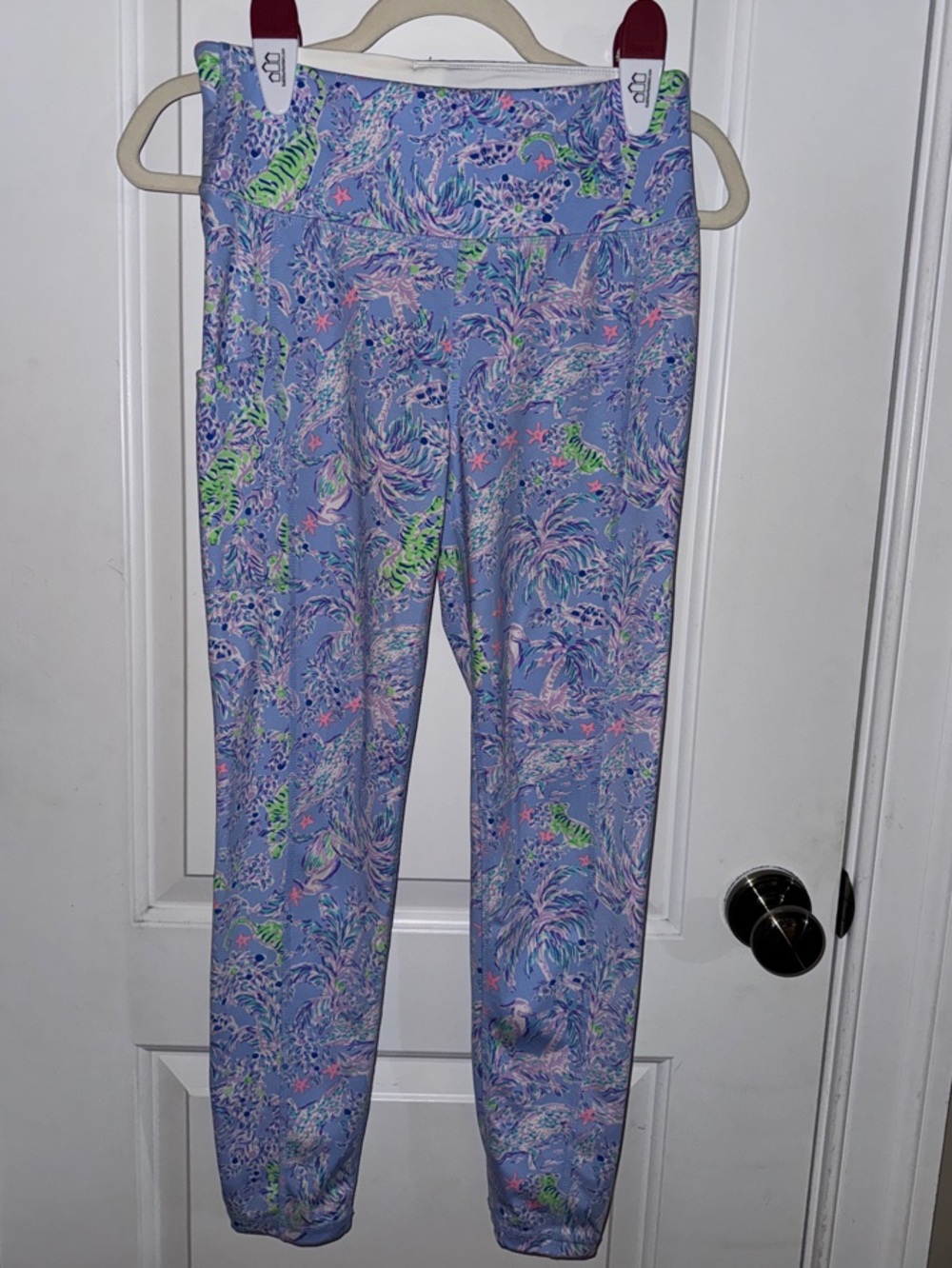 Lilly Pulitzer Lavender Multicolor Sea Life Print Leggings